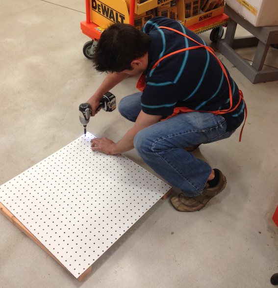 Home Depot Pegboard