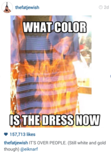 Burn the dress