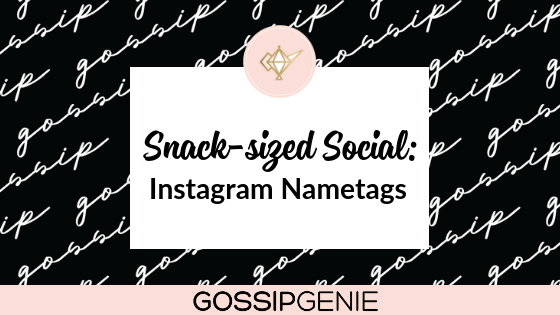 Snack-sized Social: Instagram Nametags